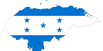 Peta Honduras bendera