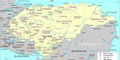 Peta - peta politik Honduras